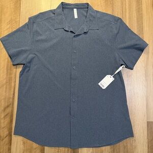 STYLUS Men's Charcoal Button Down Shirt